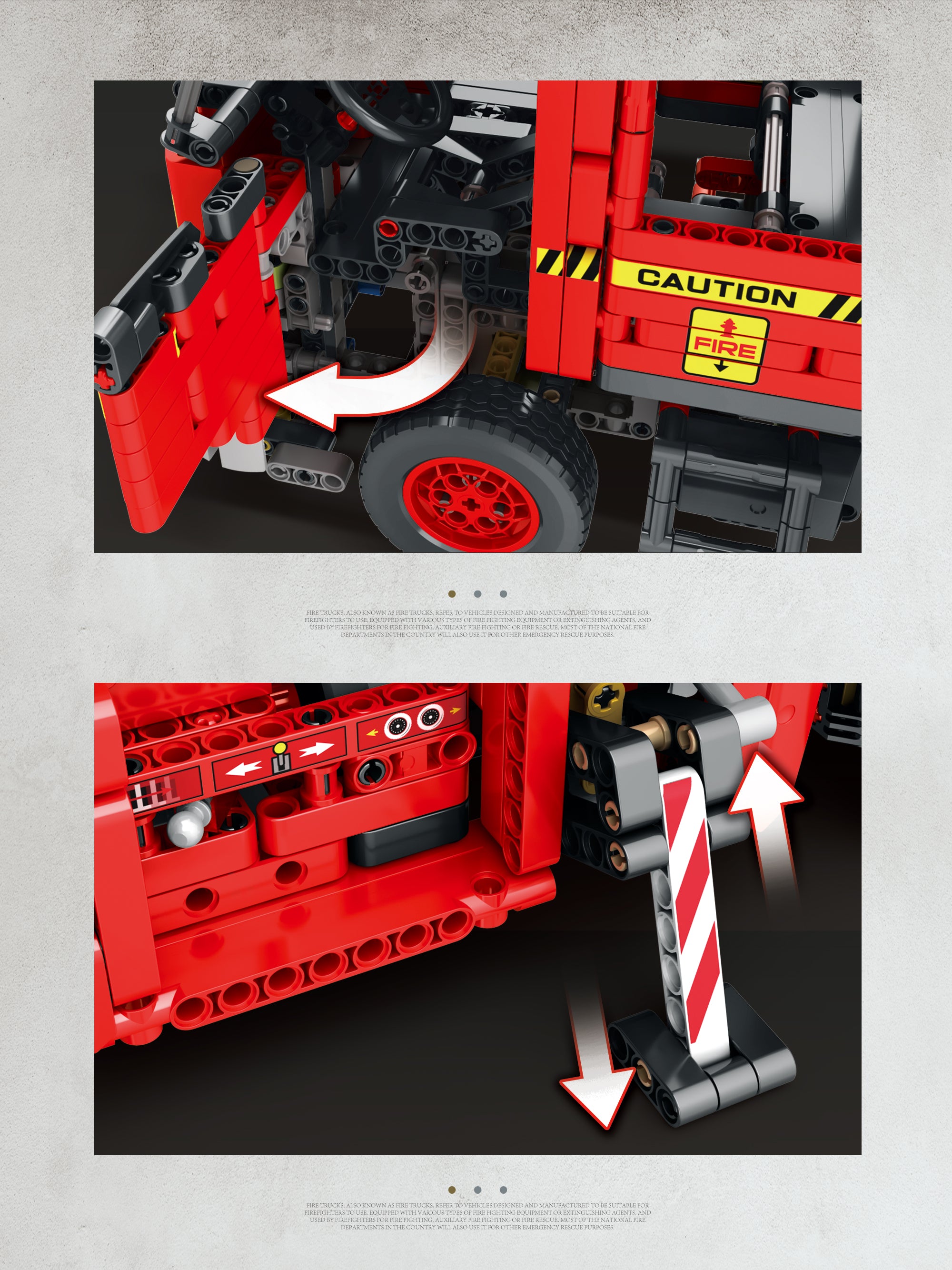 Reobrix Fire Aerial Ladder Truck - Dynamic Version