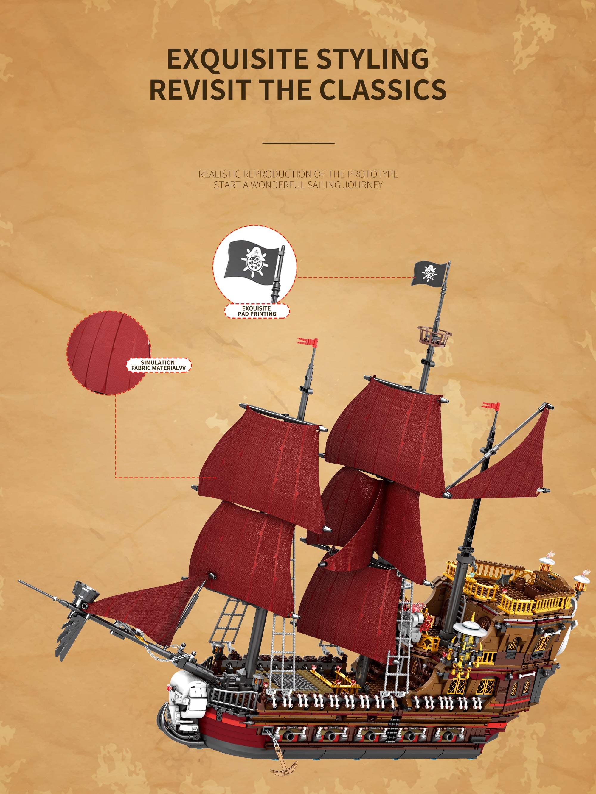 Reobrix Pirate Ship