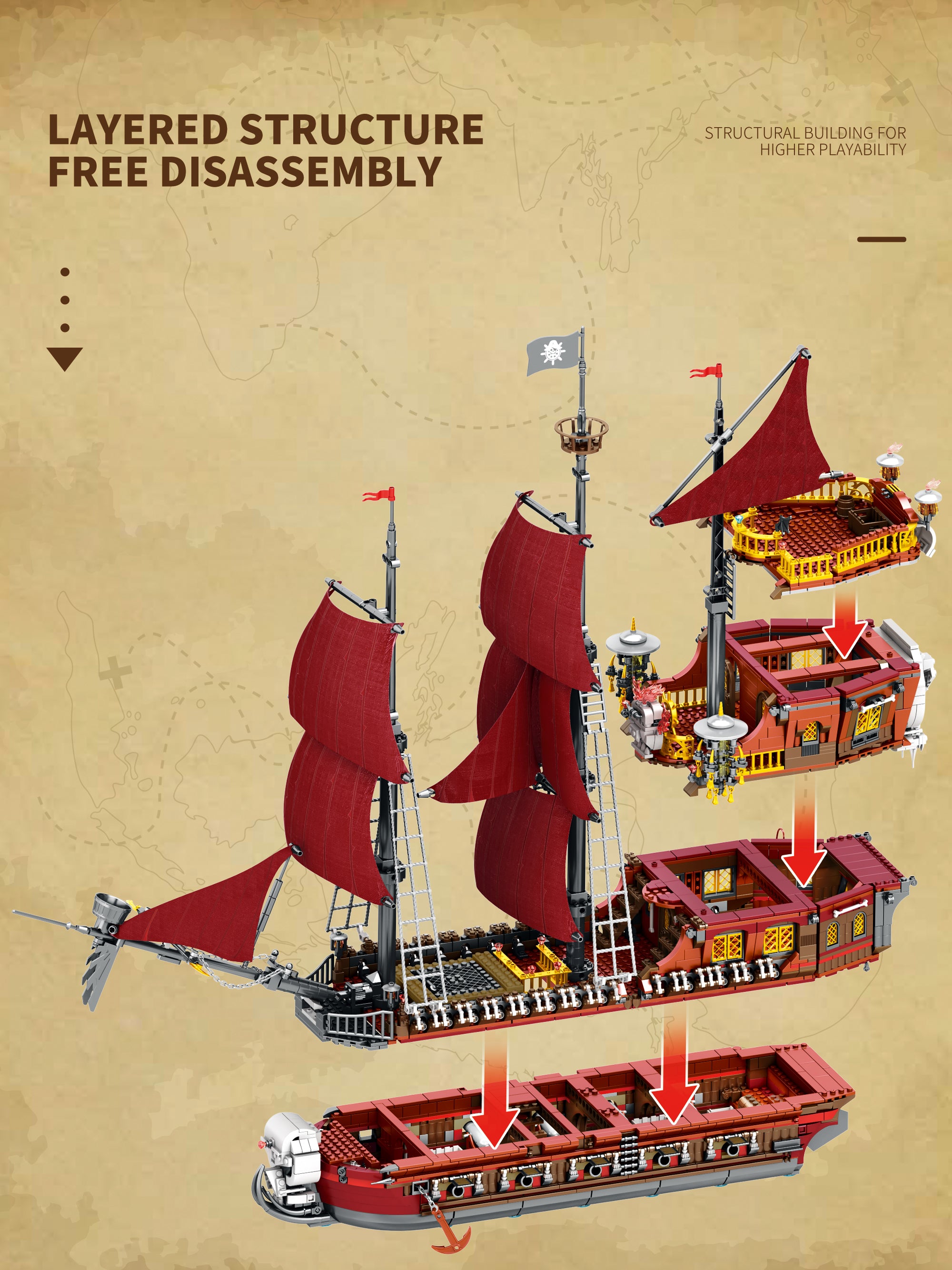 Reobrix Pirate Ship