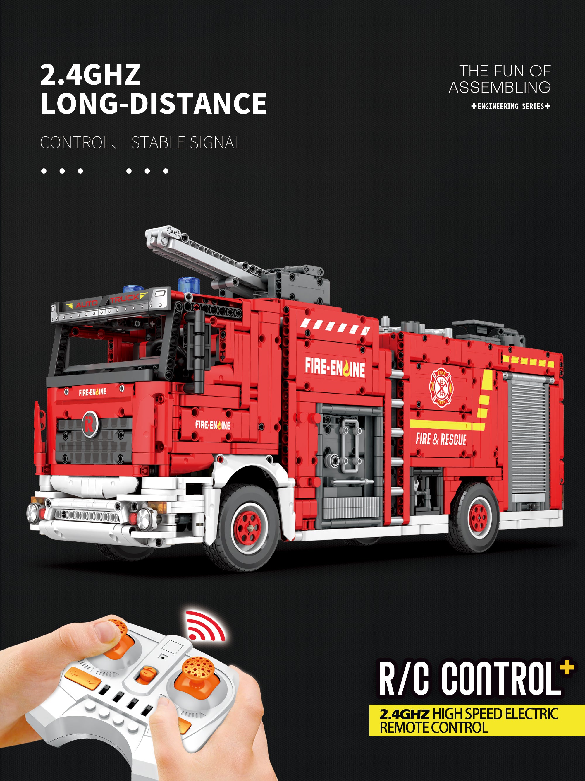 Reobrix Water Cannon Fire Truck - Dynamic Version