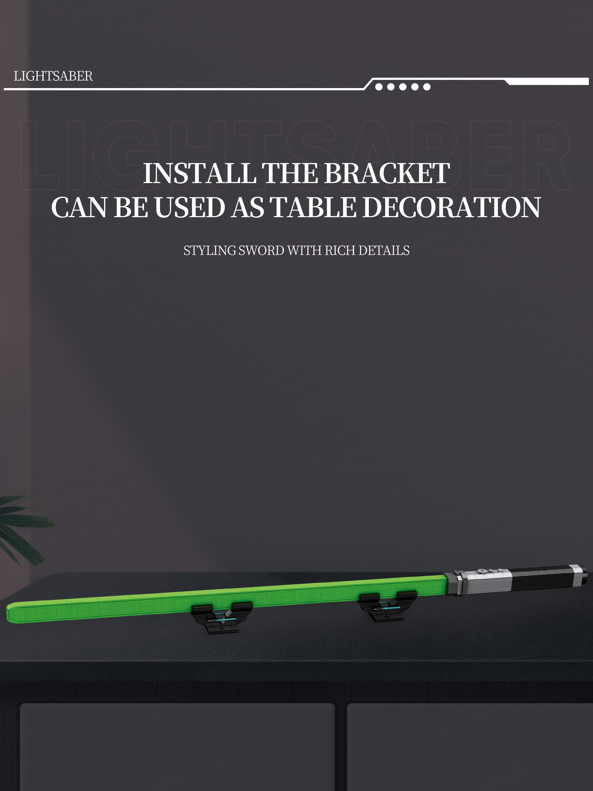 Reobrix Construction Sets Lightsaber-Green